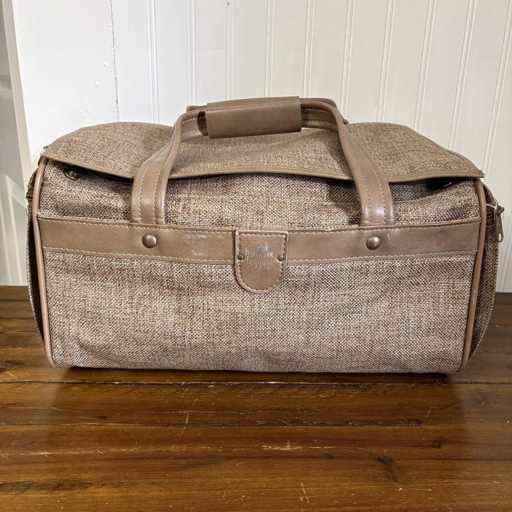 Vtg Hartmann Tweed 17" Multi-Compartment Carry-On Travel Bag 4400 Lockable RARE